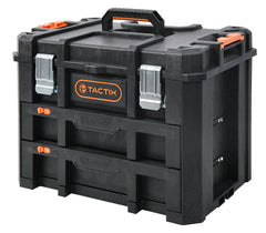 Tactix 52.8 cm Plastic Tool Chest With 2 Draws And Flip Up Lid Main Image