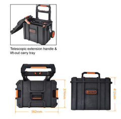 Tactix 56.2 cm Plastic Mobile Tool Chest With Trolley