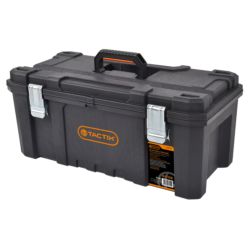 Tactix 66.2 cm Ip53 Weather Resistant Plastic Tool Box 26 Inch Main Image