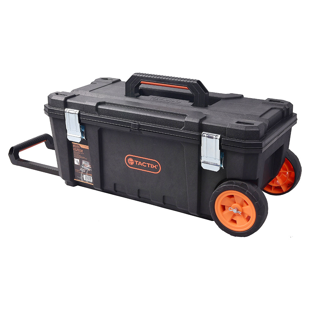 Tactix 71.2 cm Ip53 Weather Resistant Plastic Tool Box With Wheels And Pull Out Handl Main Image