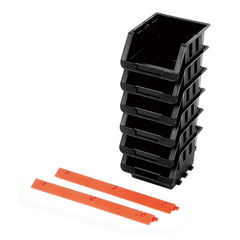 Tactix Bin Set 6pc 10 5 x 13 5 x 8 2cm Main Image