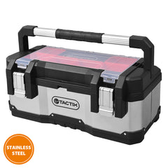 Tactix 58.5 cm Plastic And Stainless Steel Tool Box 23 Inch Main Image