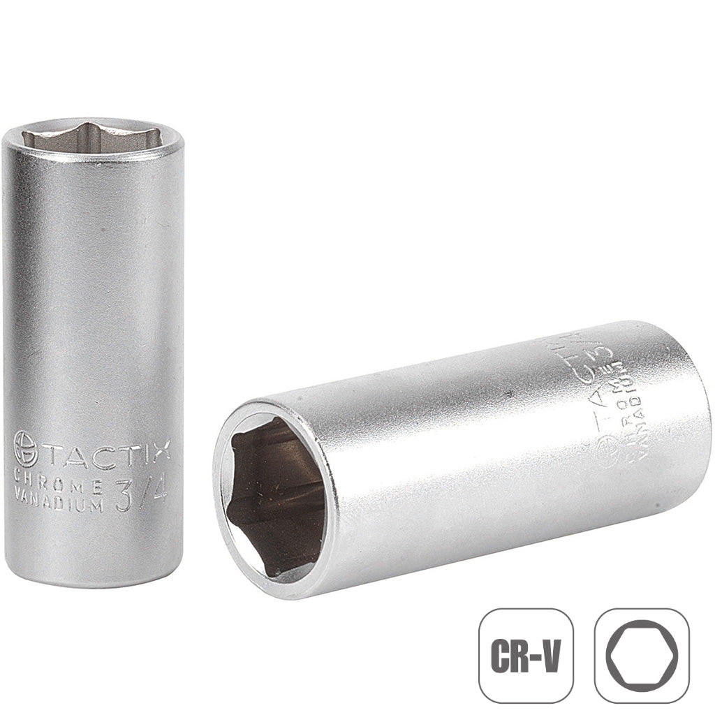Tactix Socket 3/8 Inch Sq Dr 6Pt Deep 17mm Main Image