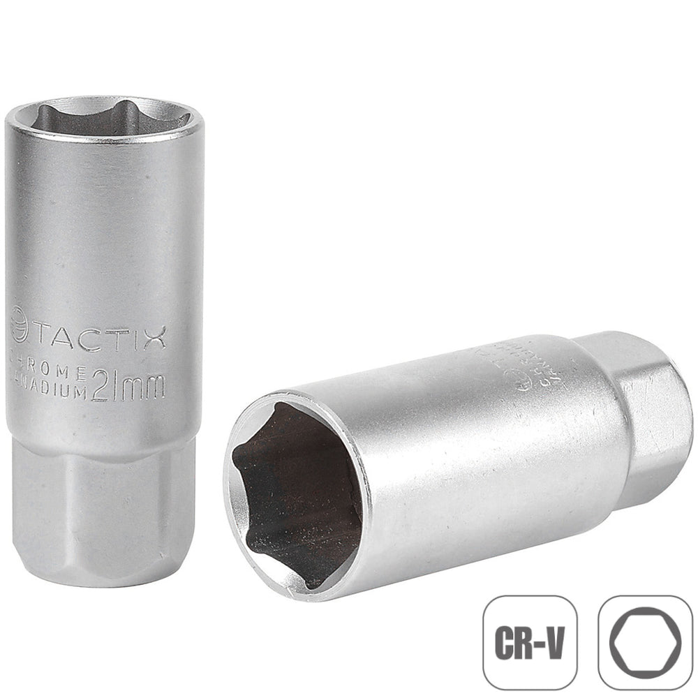 Tactix Socket 1/2 Inch Sq Dr Spark Plug Socket 21mm Main Image