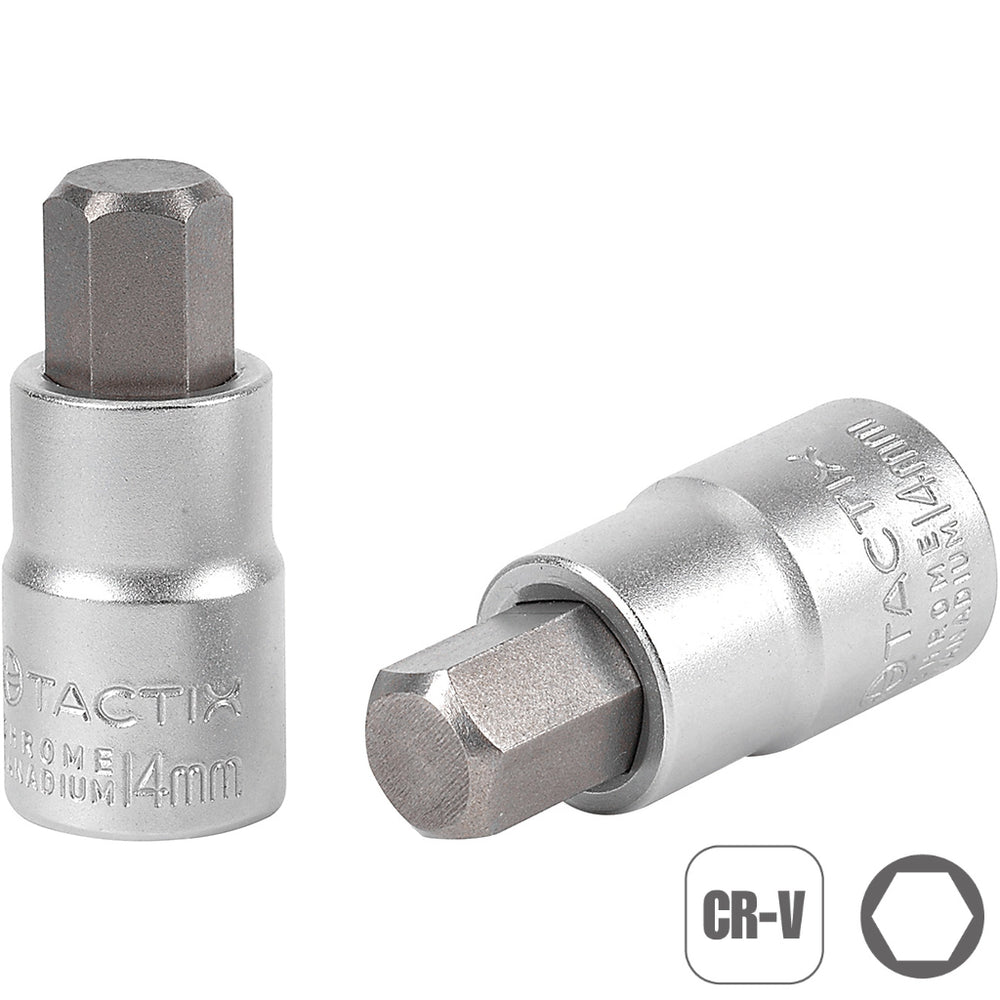 Tactix Bit Socket 1/2 Inch Sq Dr Hex 12mm Inhex Allen Main Image