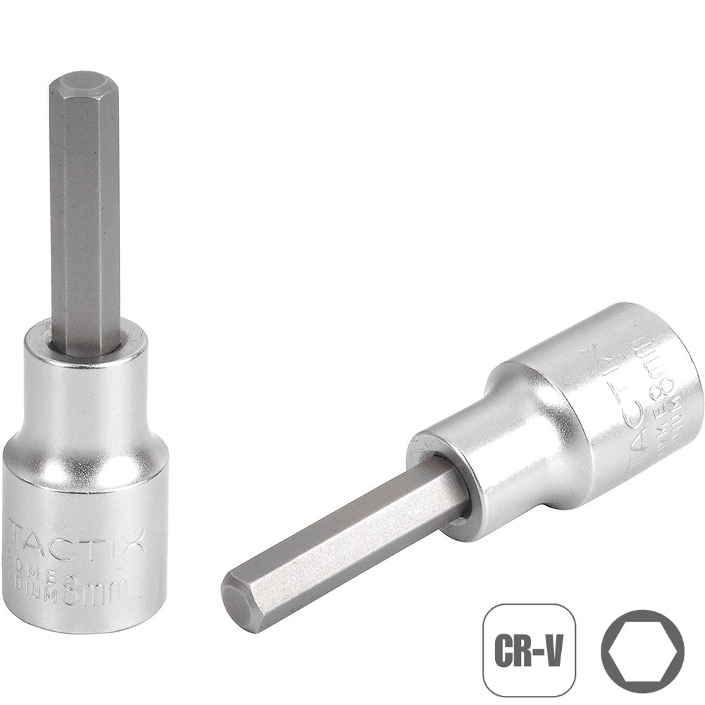 Tactix Bit Socket 1/2 Inch Sq Dr Deep Hex 10mm Inhex Allen Main Image