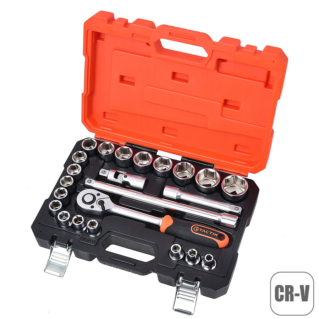 Tactix Socket Set 23 Piece 1/2 Sq Dr 8-32mm Main Image