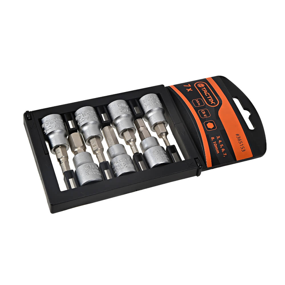 Tactix Bit Socket Hex 7 Piece 3/8 Inch Dr Metric 3-10mm Main Image