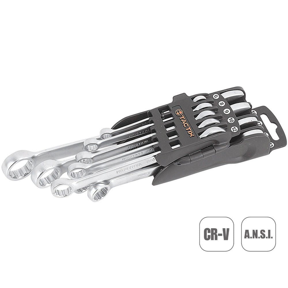 Tactix Wrench Combination Spanner 6-19mm 9 Piece Set Metric Main Image