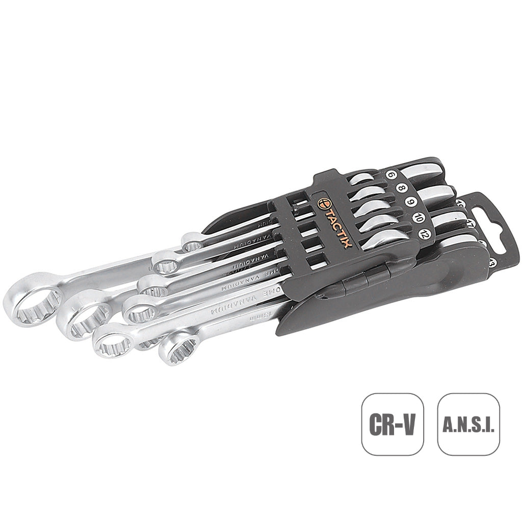 Tactix Wrench Combination Spanner 6-19mm 9 Piece Set Metric Main Image