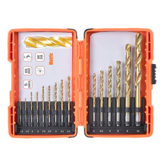 Tactix 15 Piece Ti-Coated Hss Twist Drill Bit Set - Metric Main Image