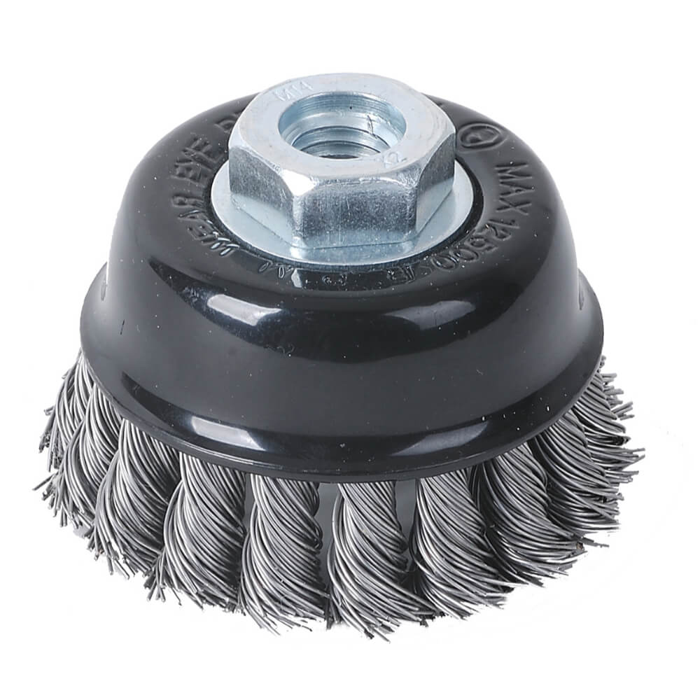 Tactix Wire Cup Brush 75mm 3In M14 Twist Knotted Main Image