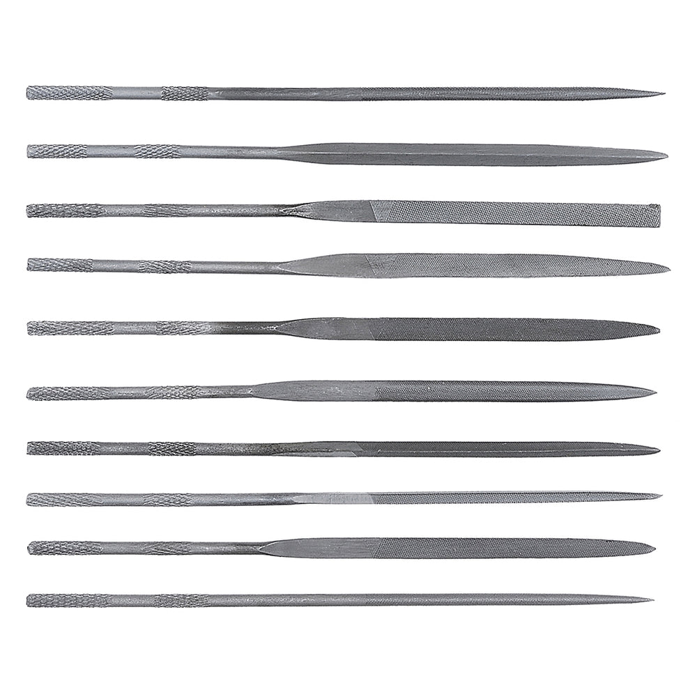 Tactix 140mm Needle File Set 10 Pieces Comes With Plastic Pouch Main Image