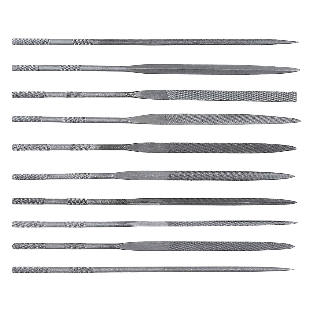 Tactix 140mm Needle File Set 10 Pieces Comes With Plastic Pouch Main Image