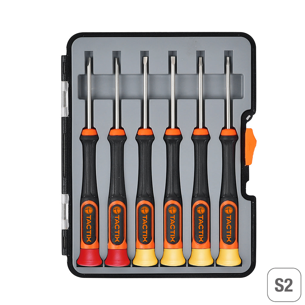 Tactix 6pc Precision Screwdriver Slot+PH Main Image
