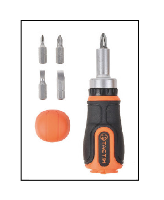 Tactix Ratchet Screwdriver 6 In 1 Stubby Main Image