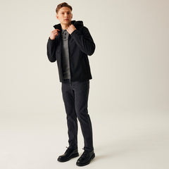 Regatta Navigate Hooded Softshell Black/Grey S