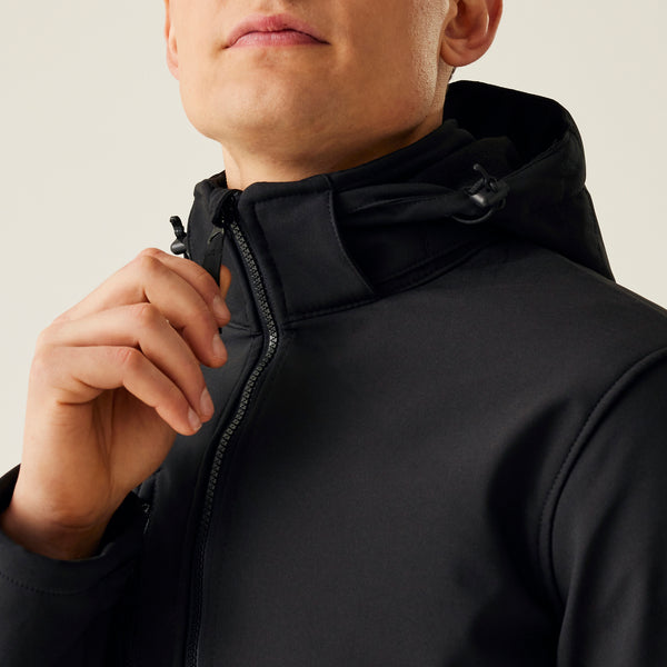 Regatta Navigate Hooded Softshell Black/Grey S