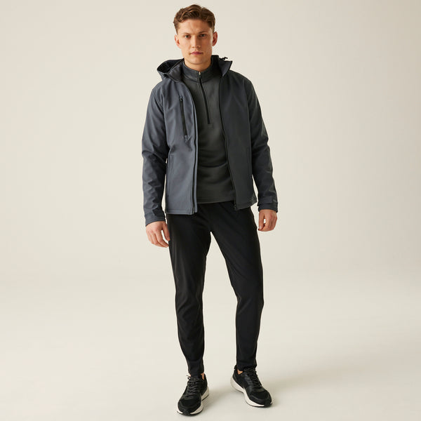 Regatta Navigate Hooded Softshell Black/Grey L