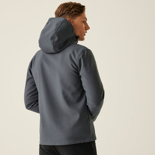Regatta Navigate Hooded Softshell Black/Grey XL