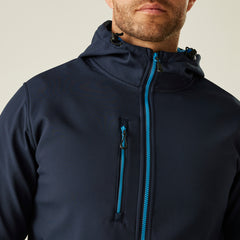 Regatta Navigate Hooded Softshell Navy/Blue M