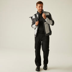 Regatta E-Volve Unisex Softshell Hybrid Jacket Mineral Grey/Ash M
