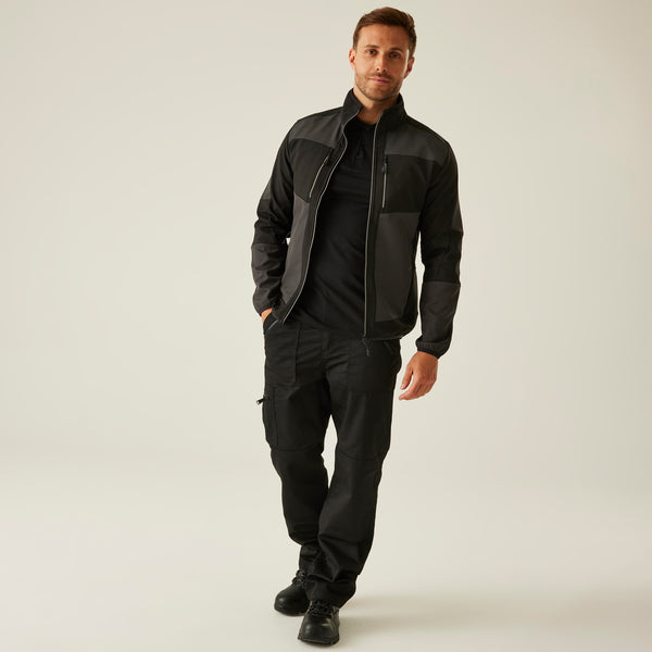 Regatta E-Volve Unisex Softshell Hybrid Jacket Ash/Black S