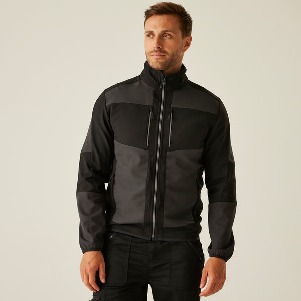 Regatta E-Volve Unisex Softshell Hybrid Jacket Ash/Black S