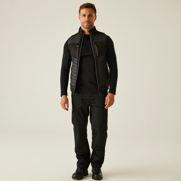 Regatta E-Volve Unisex Thermal Hybrid Bodywarmer Ash/Black L