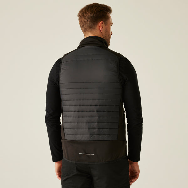 Regatta E-Volve Unisex Thermal Hybrid Bodywarmer Ash/Black L
