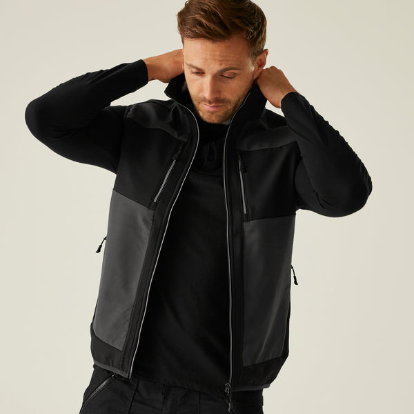Regatta E-Volve Unisex Softshell Hybrid Bodywarmer Ash/Black S