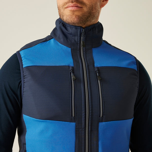 Regatta E-Volve Unisex Softshell Hybrid Bodywarmer Strong Blue/Navy M