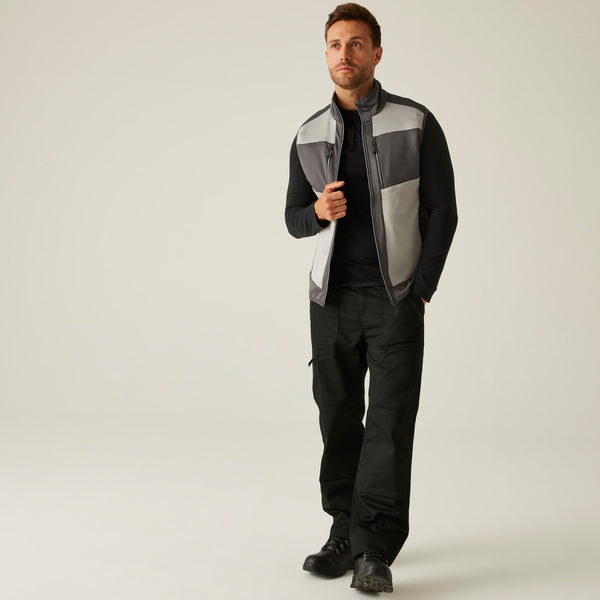 Regatta E-Volve Unisex Stretch Hybrid Midlayer Bodywarmer Mineral Grey/Ash XL