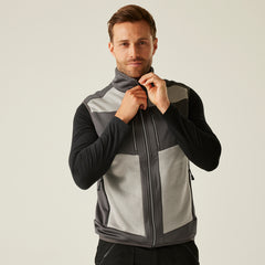 Regatta E-Volve Unisex Stretch Hybrid Midlayer Bodywarmer Mineral Grey/Ash XL