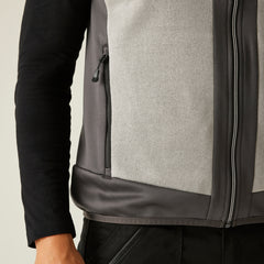 Regatta E-Volve Unisex Stretch Hybrid Midlayer Bodywarmer Mineral Grey/Ash XL