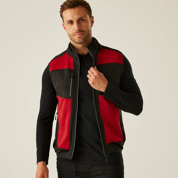 Regatta E-Volve Unisex Softshell Hybrid Bodywarmer ClassRed/Blk S