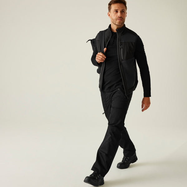 Regatta E-Volve Unisex Softshell Hybrid Bodywarmer Ash/Black M