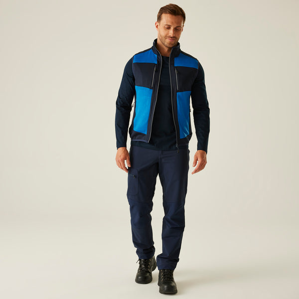 Regatta E-Volve Unisex Stretch Hybrid Midlayer Bodywarmer Strong Blue/Navy M