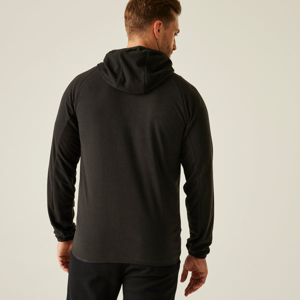 Regatta Navigate Full Zip Hooded Fleece Black/Red M