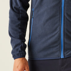 Regatta Navigate Full Zip Hooded Fleece Navy/Blue M