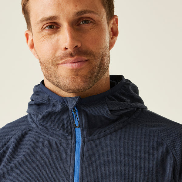 Regatta Navigate Full Zip Hooded Fleece Navy/Blue L