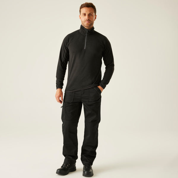 Regatta Navigate Half Zip Fleece Black/Grey L