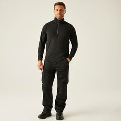 Regatta Navigate Half Zip Fleece Black/Grey S