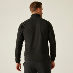 Regatta Navigate Half Zip Fleece Black/Red L