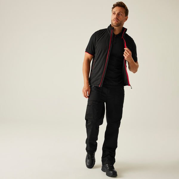 Regatta Navigate Fleece Bodywarmer Black/Red L
