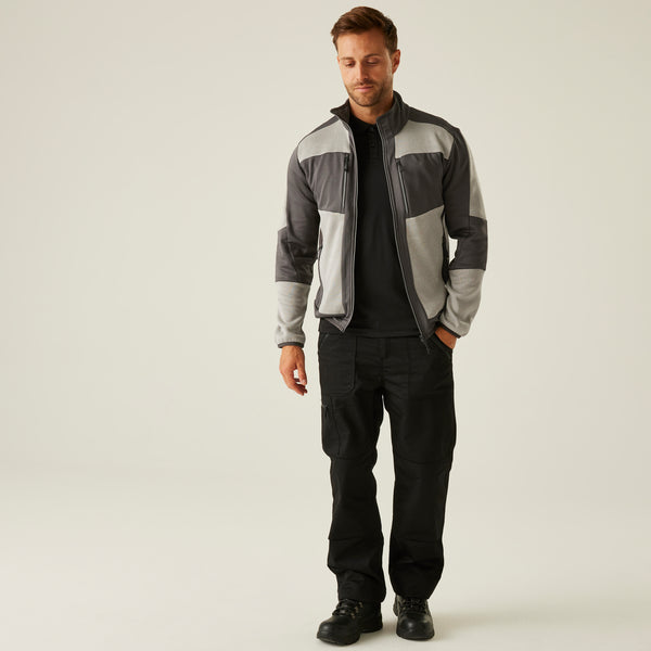 Regatta E-Volve Unisex Stretch Hybrid Midlayer Ash/Black M