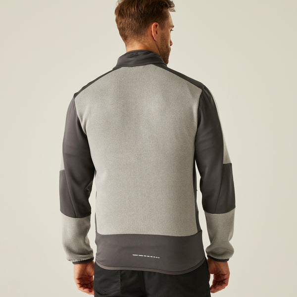 Regatta E-Volve Unisex Stretch Hybrid Midlayer Ash/Black M