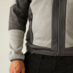 Regatta E-Volve Unisex Stretch Hybrid Midlayer Ash/Black M