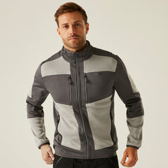 Regatta E-Volve Unisex Stretch Hybrid Midlayer Ash/Black M