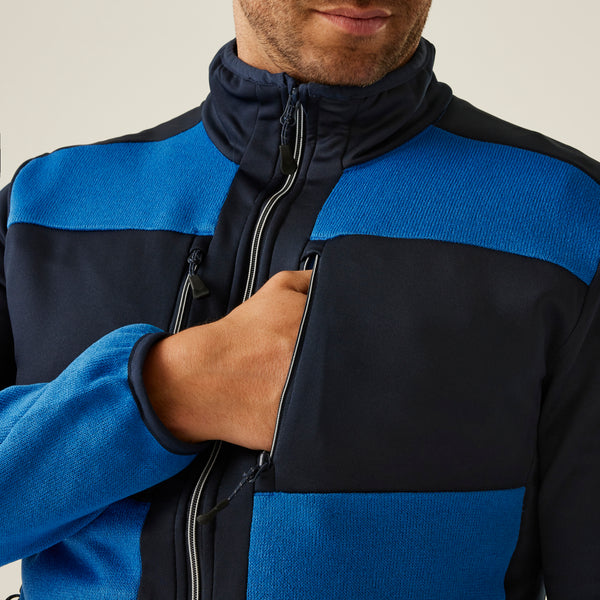 Regatta E-Volve Unisex Stretch Hybrid Midlayer Strong Blue/Navy L